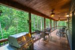 Lower Level Deck with Bars & Barstools, Corn Hole, & HDTV